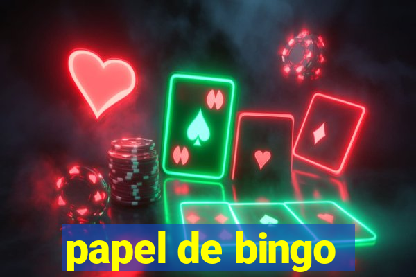 papel de bingo